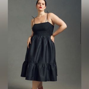 Black spaghetti strap maxi dress by Dhruv Kapoor